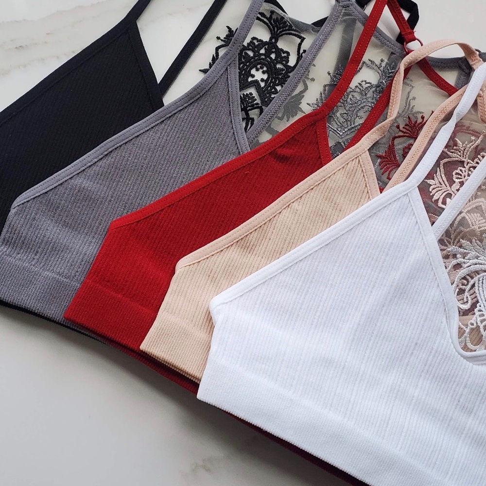 Blush tattoo mesh bralette - Picture 10 of 15